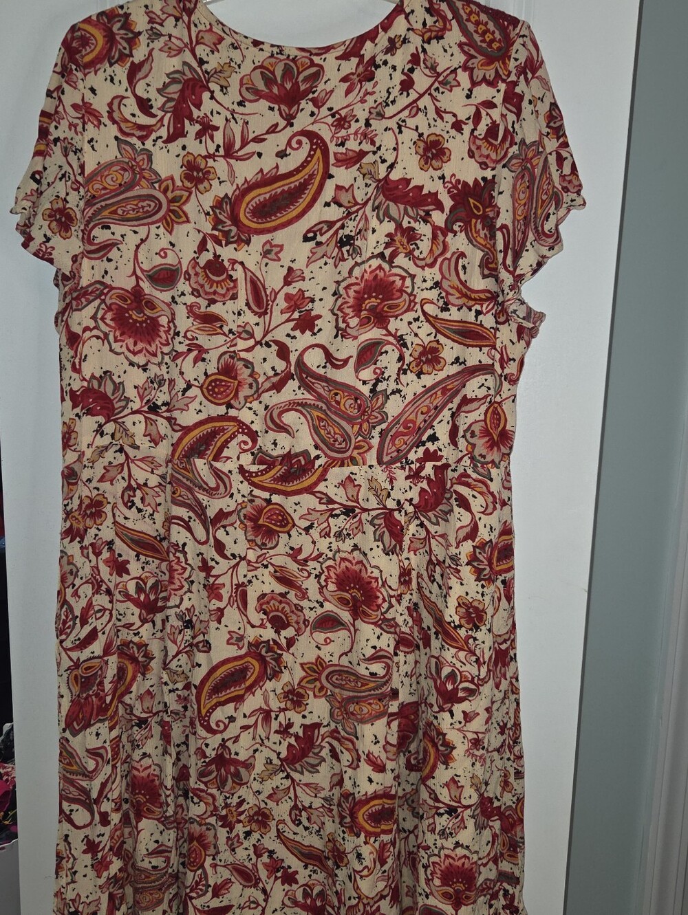 Torrid Red Paisley Boho Skater Dress - Picture 10 of 13
